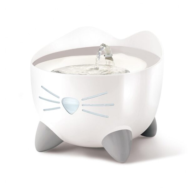 <strong>Catit</strong> Pixi, Fuente Bebedera para Gatos con Filtros, Acero - Imagen 2