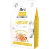 Brit Care Cat Grain Free, Haircare Healthy and Shiny Coat, Alimento Seco para Gatos, Cuidado de la Piel y Pelaje Brillante, Libre de Granos, bolsa de 2-7 kg