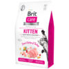 Brit Care Cat Grain Free, Kitten Healthy Growth and Development, Alimento Seco para Gatitos, Apoyo para Crecimiento Sano, Libre de Granos, bolsa de 2-7 kg
