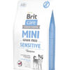 Brit Care Mini Grain Free Sensitive, Alimento Seco para Perros, Estómago Delicado, Raza Mini/Pequeña, Venado Libre de Granos, bolsa de 2-7 kg