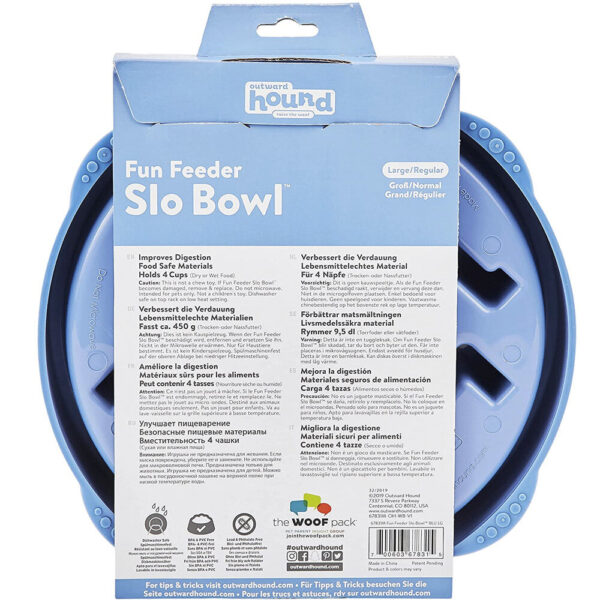 OUTWARD HOUND COMEDERO LENTO AZUL - Imagen 4