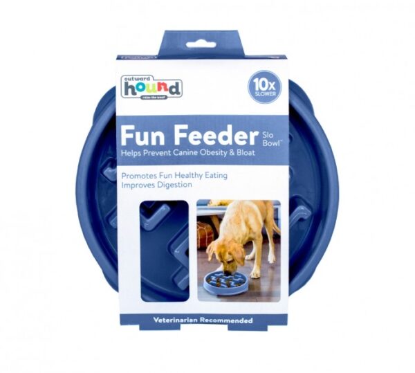 OUTWARD HOUND COMEDERO LENTO AZUL - Imagen 5