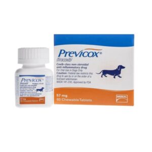 <strong>Previcox</strong> (firocoxib) Tratamiento Articular y Postoperatorio para Perros, 57 mg, 60 masticables