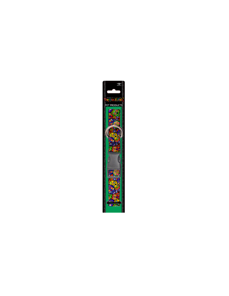 <strong>Buckle Down</strong> Calavera Multicolor, Collar para Perros, Tallas: S, M, L