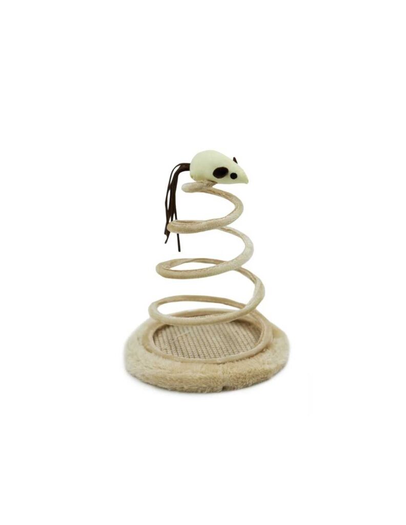 HEY! JUGUETE GATO RATON RESORTE 15.5 X 20 CM