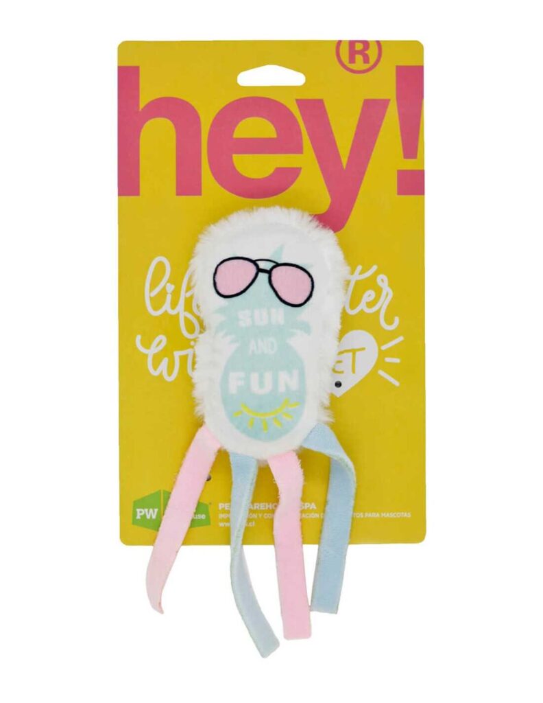 HEY! JUGUETE GATO PULPO LENTES 16.5 x 7 CM