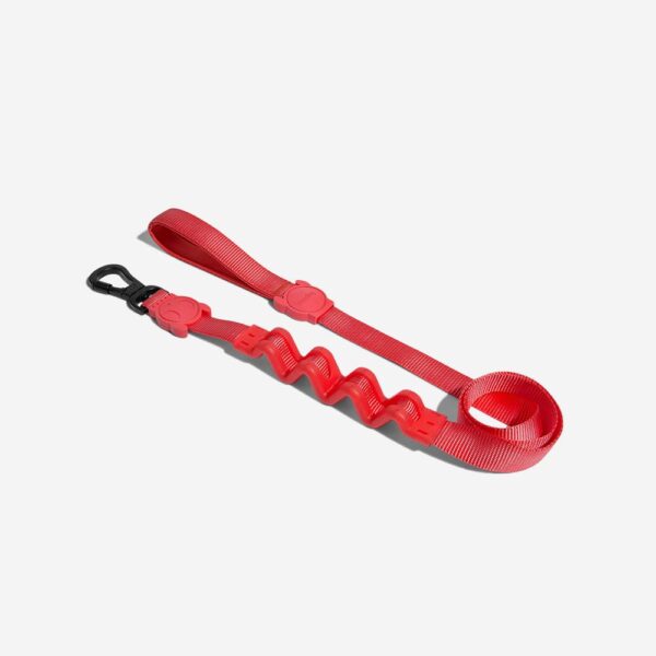<strong>Zee.Dog</strong> Ruff Leash Neon Coral, Correa Anti-Tirones de Polyester Suave de Alta Resistencia para Perros, Tallas: S, L