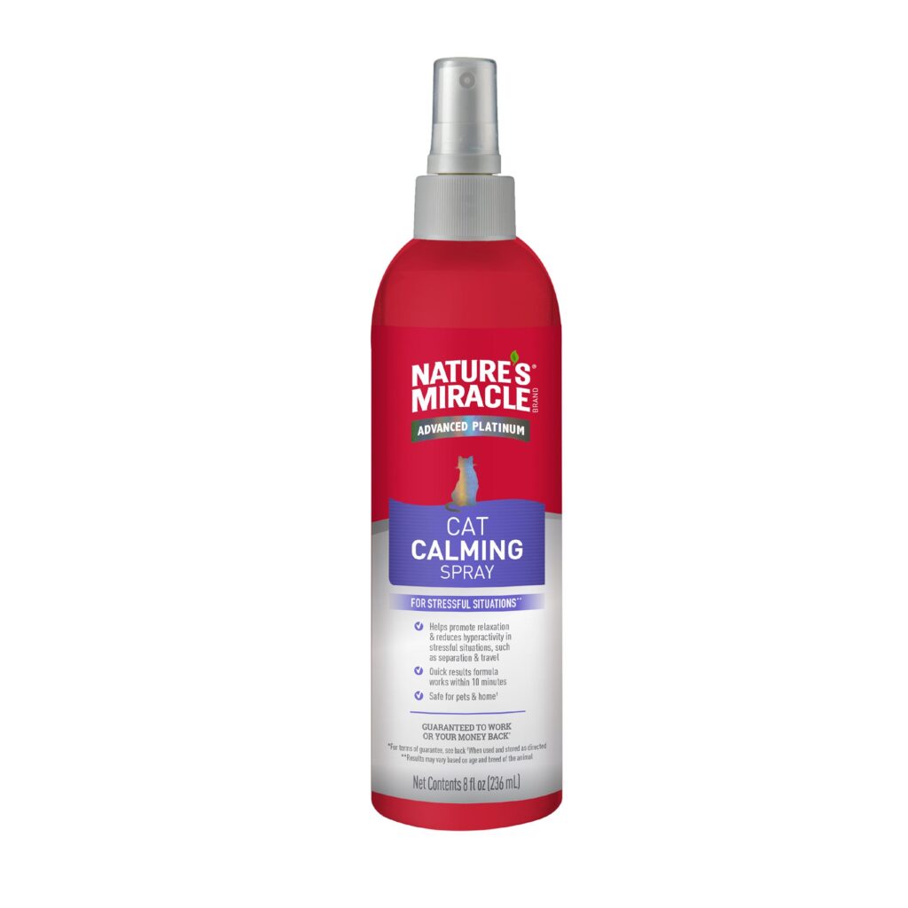 <strong>Nature’s Miracle</strong> Cat Calming Spray, Spray Anti Estrés para Gatos, botella de 236 ml