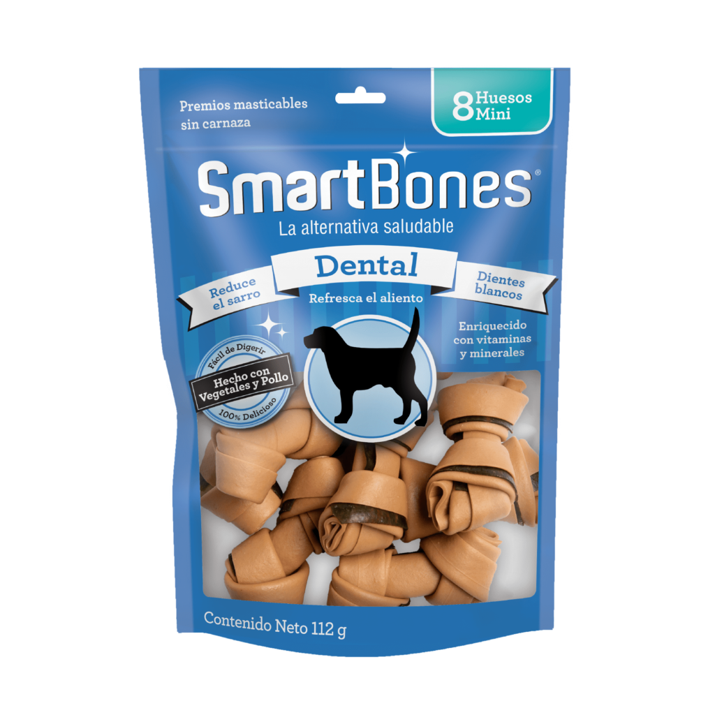 <strong>Smartbones</strong> Huesitos de Vegetales y Pollo, Snack Dental para Perros, 8 un, bolsa de 112 gr