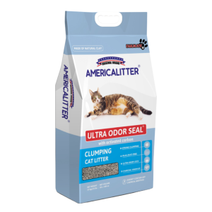 <strong>America Litter</strong> Ultra Odor Seal Arena Sanitaria para Gatos, Bentonita y Carbón Activado, bolsa de 15 kg