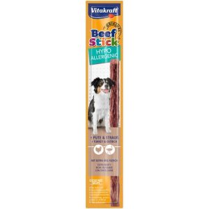 <strong>Vitakraft</strong> Beef Stick Hypoallergenic, Snack para Perros, Barrita de Pavo y Avestrúz, bolsa de 12 gr