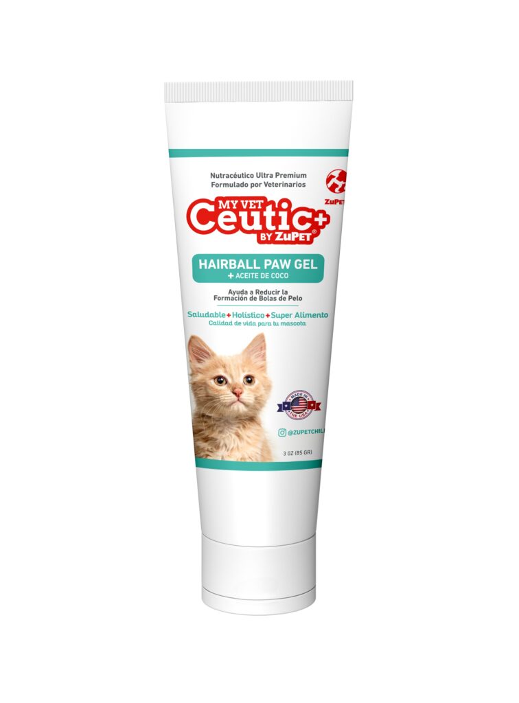 <strong>My Vet Ceutic</strong> Hairball Paw Gel, Gel Nutritivo para Bolas de Pelo en Gatos, tubo de 85 gr