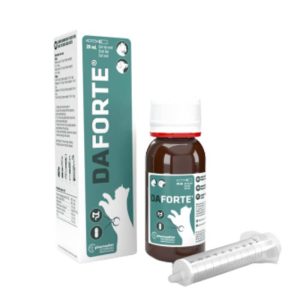 <strong>Daforte</strong> Suspensión Oral, Suplemento Alimenticio Salud Intestinal y Control Diarrea para Perros y Gatos, frasco de 20 ml