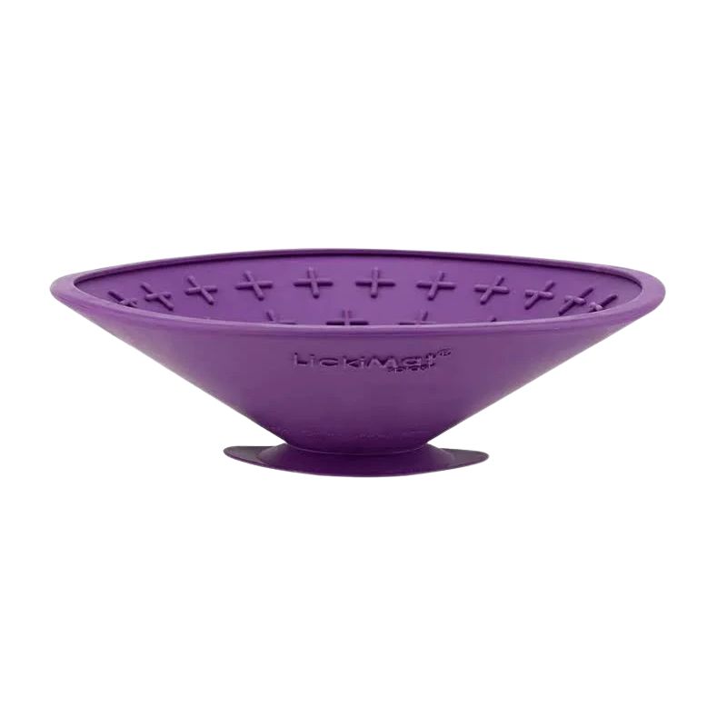 <strong>Lickimat</strong> Splash, Plato de Alimentación Lenta, Goma Antideslizante, color Púrpura - Imagen 2