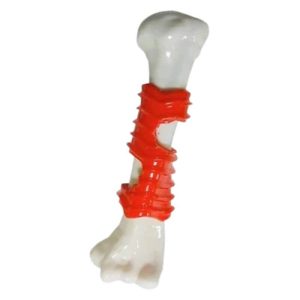 <strong>Warrior</strong> Hueso Pequeño, Juguete Dental para Perros, Higiene Bucal y Antiestrés, Medidas 17.8x4.9x4 cm