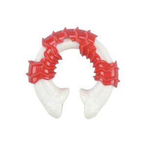 <strong>Warrior</strong> Hueso Redondo, Juguete Dental para Perros, Higiene Bucal y Antiestrés, Medidas 10.8x9.7x3.6 cm