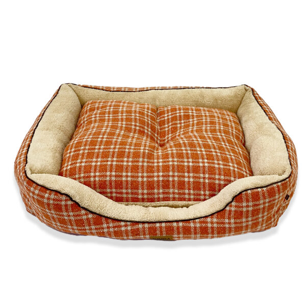 KIMBA PETS ECO CAMA ANDES ESCOCES NARANJO/CRUDO - Imagen 2
