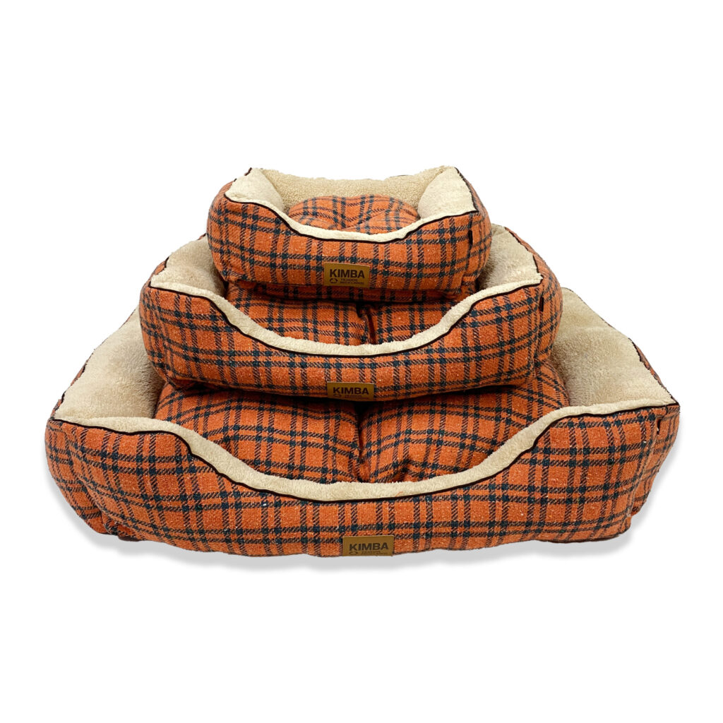 KIMBA PETS ECO CAMA ANDES ESCOCES NARANJO/PETROLEO