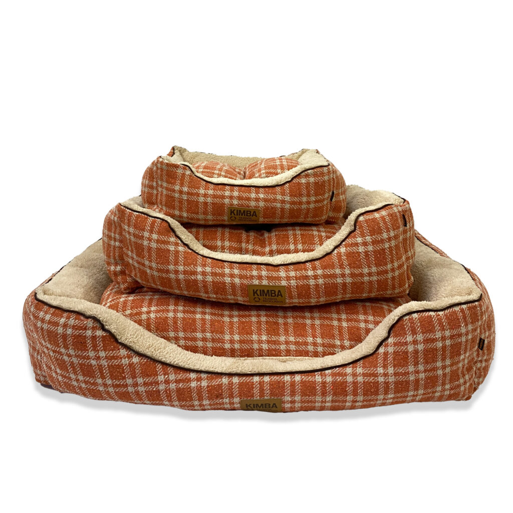 KIMBA PETS ECO CAMA ANDES ESCOCES NARANJO/CRUDO