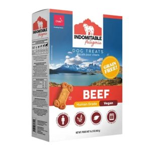 <strong>Indomitable Patagonia</strong> Grain Free Beef, Galletas de Carne de Res Libre de Granos, caja de 460 gr