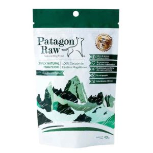 <strong>Patagon Raw</strong> Charqui Corazón de Cordero Magallánico, Snack para Perros, bolsa de 40 gr