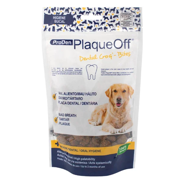 <strong>Roden</strong> Plaque Off Bites, Snack Dental para Perros, Anti-Sarro, bolsa de 150 gr