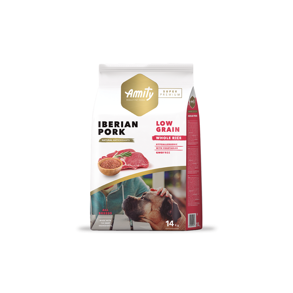 <strong>Amity</strong> Alimento Seco para Perros, Adulto, Cerdo Ibérico Bajo en Granos, bolsa de 4-15 kg