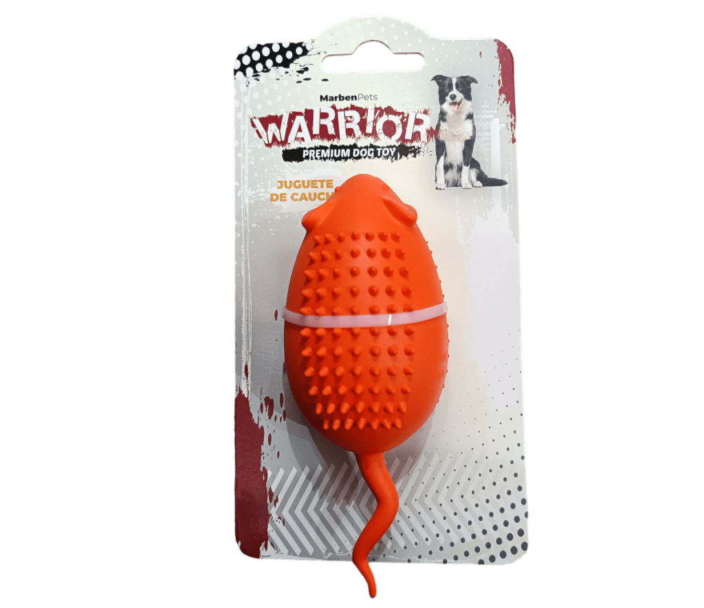 WARRIOR JUGUETE INTERACTIVO RATÓN NARANJO