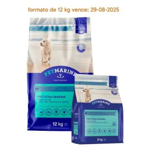 <strong>Pet Marine</strong> Alimento Seco para Perros, Cachorro, Raza Mediana/Grande, bolsa de 3-12 kg (Fecha de Vencimiento 29-08-25 bolsa de 3 kg)