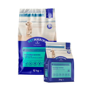 <strong>Pet Marine</strong> Alimento Seco para Perros, Cachorro, Raza Mediana/Grande, bolsa de 3-12 kg