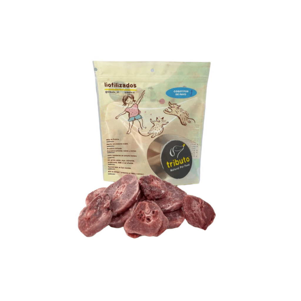 <strong>Tributo</strong> Snack Crudo Cogotitos de Pavo, Snack para Perros, bolsa de 100 gr