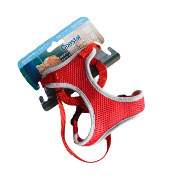 <strong>Coastal</strong> Comfort Soft, Arnés y Trailla para Gatos, Azul, Diámetro Ajustable Cuerpo 35-40 cm - Imagen 4