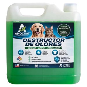 <strong>Amocuat</strong> Destructor de Olores Bio Natural para Interiores y Exteriores, Envase de 5 litros