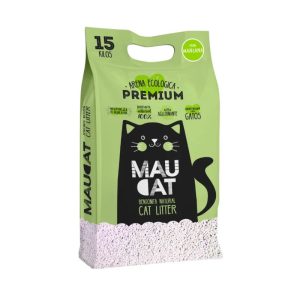 <strong>Maucat</strong> Arena Sanitaria Aglutinante para Gatos, Aroma Manzana, Bolsa 15 kg