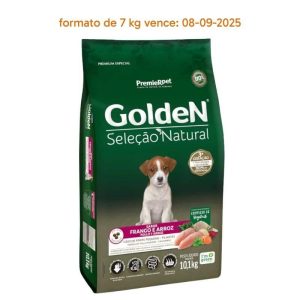 <strong>Premier Golden Selección Natural</strong> Alimento Seco para Perros, Cachorro, Raza Mini/Pequeña, Pollo y Arroz, bolsa de 3-10 kg (Formato de 10 kg vence: 08-09-2025)