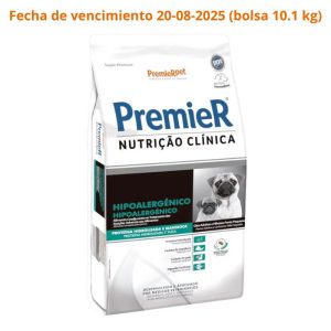 <strong>Premier Nutrición Clínica</strong> Hipoalergénico, Alimento Seco para Perros, Adulto, Raza Pequeña, bolsa de 2-10.1 kg <strong>(Fecha de vencimiento 20/08 bolsa 10.1 kg)</strong>