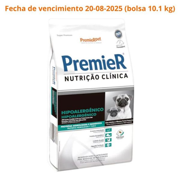 <strong>PremieR Nutrición Clínica</strong> Hipoalergénico, Alimento Seco para Perros, Adulto, Raza Pequeña, bolsa de 2-10.1 kg <strong>(Fecha de vencimiento 20/08 bolsa 10.1 kg)</strong>