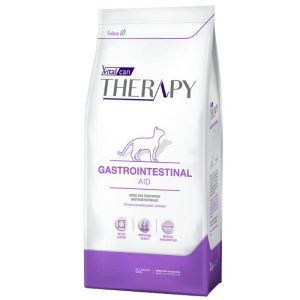 <strong>Vitalcan Therapy</strong> Feline Gastrointestinal Aid, Alimento Seco Medicado para Gatos, Cuidado Gastrointestinal, bolsa de 2 kg