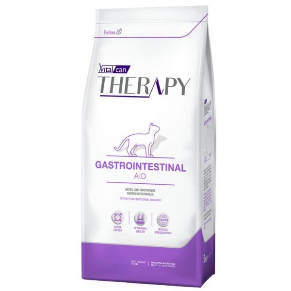 <strong>Vital Can Therapy</strong> Feline Gastrointestinal Aid, Alimento Seco Medicado para Gatos, Cuidado Gastrointestinal, bolsa de 2 kg