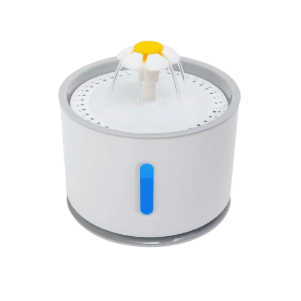 <strong>Guau!</strong> Fuente Bebedera Eléctrica con Luz LED para Gatos y Perros Pequeños, Capacidad de Agua Recirculante de Resina Antibacteriana PP de Alto Brillo, Filtro Triple Acción Incluido - Imagen 3