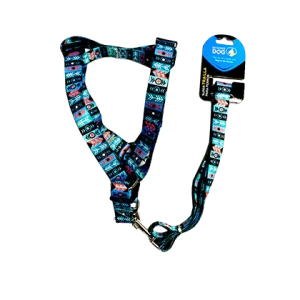 <strong>Wonder Dog</strong> Arnes/Trailla Resistente para Perros, Diseño Nativos , Talla L