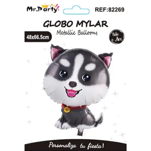 <strong>Mr. Party</strong> Globo Mylar, Husky, 48 x 66.5 cm - Imagen 2