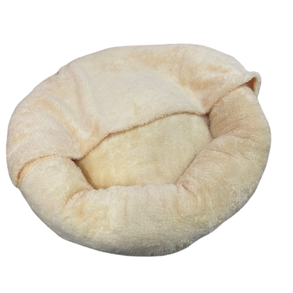 <strong>Guau!</strong> Cama con Manta para Mascotas, Medidas 55 x 55 x 15 cm, Damasco