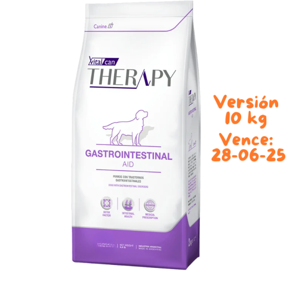 <strong>Vital Can Therapy</strong> Gastrointestinal Aid, Alimento Seco para Perros Gastrointestinal, bolsa de 2-10 kg <strong>(Versión 10 kg Vence: 26-08-2025)</strong>