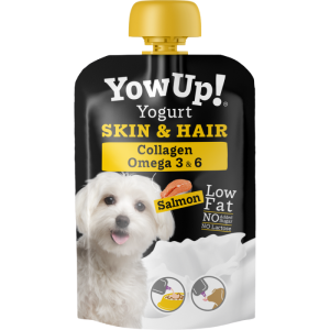 <strong>YowUp!</strong> Skin & Hair, Yogurt Piel y Cabello con Colágeno Omega 3 y 6 para Perro, Sachet 115 gr
