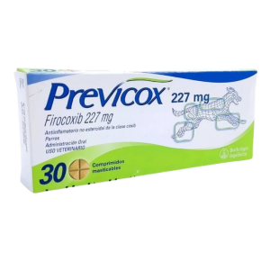 <strong>Previcox</strong> (firocoxib) 227 mg, Antiinflamatorios para Perros, 30 comprimidos masticables