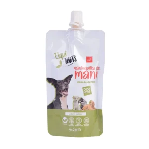 <strong>Elqui Nuts</strong> Mantequilla de Maní, Snack Húmedo Natural para Perros, pouch de 90 Gr