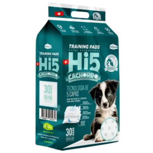 <strong>Hi5</strong> Training Pads Cachorros Sabanillas de Entrenamiento para Perros Pequeños y Medianos, Tamaño Amplio de Alta Absorción, Pack de 30 Unidades