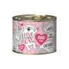 Love is Where a Cat is Pure Beef, Alimento Húmedo para Gatos Libre de Granos, Vacuno, lata de 200 gr