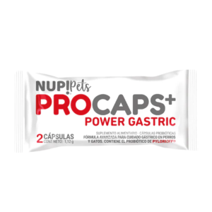 <strong>Nup! Pets</strong> Procaps Power Gastric, Suplemento Cuidado Gastrico para Perros y Gatos, 2 cápsulas